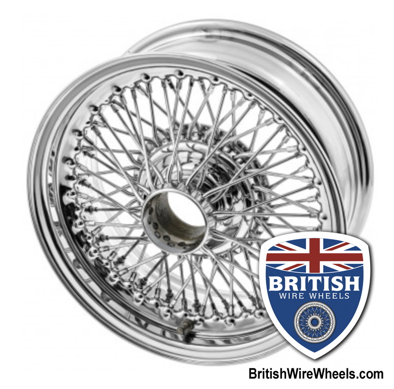 Moss Motors Dayton Dunlop MWS Wire wheel Jaguar xke 15x6 72 Spoke Center Lace